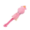 Cute octopussy rising pet peluche resistente mordida molar teddy cuerda nudo perro juguetes en stock al por mayor Item Picture